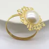 New Gold-Clear Napkin Ring for Weddings Party Hotel Banquet Dinner Decor 1-50