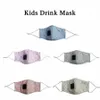 Maschera per bambini per bere 11 stili Maschera in cotone lavabile riutilizzabile Anti inquinamento da polvere Maschere protettive per la copertura del viso Earloop OOA8188
