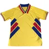 1994 HAGI RADUCIOIU POPESCU RUMUNIA męskie koszulki piłkarskie RETRO rumunia drużyna narodowa żółta wyjazdowa czerwona koszulka piłkarska z krótkim rękawem