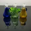 Gekleurde Mini Yali Glas Hotpot Groothandel Bongs Oliebrander Pijpen Waterleidingen Glazen Pijp Olierouts Roken Gratis verzending