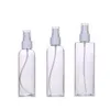 Flacon pulvérisateur transparent à brume Fine, petits récipients cosmétiques vides réutilisables en plastique, 10ml, 20ml, 30ml, 50ml, 60ml, 80ml, 100ml