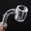 4mm Thick Quartz Banger Domeless Smoke Quartz Nail Flat top Quartz Banger 10mm 14mm 18mm male female for Glass bongs