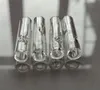 Mini szklane końcówki filtrów papierosowych okrągłe usta do suchego tytoniu ziołowego surowe bibułki z uchwytem na papierosy grube fajki ze szkła pyrex