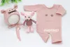 Dvotinst Newborn Photography Puntelli per Baby Cute Soft Mouse Outfit Coperta per bambole Coperta Fotografia Studio Shoot Puntelli fotografici