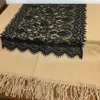 Toptan-Ürün örgü Kaşmir Malzeme Kaliteli Kaliteli Kalın Dantel Kadınlar Için Sıcak Eşarp Pashmina Boyutu 200 cm - 72 cm