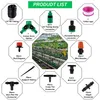 Attrezzature per irrigazione Kit di irrigazione Kit di dispositivi di irrigazione per giardino automatici fai-da-te Irrigazione a goccia automatica 4/7 capillari Strumento per tubo dell'acqua da 30 m