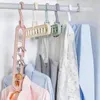 9 buracos Espaço Saving Hanger 360 Rotating Magia Hanger Multi-função Folding Hanger Roupeiro secar roupas armazenamento 50pcs EEA1420-1