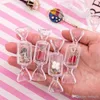 Rose sugao trucs sacs transparent forme de bonbon mignon boîte ins boucles d'oreilles voyage portable bijoux anneau boîte femmes min packs en gros