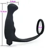 Silicone Sexy Toy Ass Anal Vibrator Butt Plug Male Flexible Prostate Massager A654