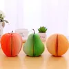 Dekorativ Fruktformad Memo Pad Stationery Sticky Note Lovely Fruit Modeling Notes Stickers Notepads Partihandel LX1875