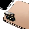 Protezione dello schermo dell'obiettivo della fotocamera per iPhone XS MAX XR X Anello posteriore 3D Custodia posteriore in metallo Custodia protettiva in vetro temperato con confezione