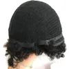 Parrucca di capelli umani ricci afro crespi per donna nera 8A mongolo corto afros ricciolo estensioni dei capelli vergini parrucche non di pizzo colore naturale 61272376