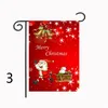 Boże Narodzenie Ogród Flaga Santa Claus Snowman Banner Snowflake Winter Happy Festival Household Wiszące flaga 30 * 45 cm 34 style