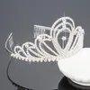 Bridal Tiaras z Dżetów Biżuteria Ślubna Dziewczyny Headpieces Urodziny Partia Performance Pageant Crystal Crowns Akcesoria ślubne BW-ZH033