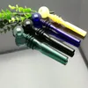 Cachimbos de vidro Fabricação de narguilé soprado Bongos soprados à mão Pote reto de vidro bolha colorido de 3 rodas