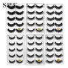 5 pairs Eyelashes Hot 3D Mink Lashes Naturalne Długie 1 Box Mink Eye Lash 1cm-1.5cm Fałszywy Eyelashe Full Strip Lashes G8 Series