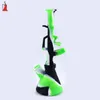 Silicone Rubber Smoking Water Pipes Bong AK47 Shape Wax Oil Concentrate Bong8561365