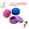 Récipient en silicone pour macaron Accessoires pour fumeurs Prix basé sur 1 ensemble, 4 pièces emballées dans un étui transparent, pots Dabs contenants de cire herbe sèche boîte vaporisateur coffret cadeau 549