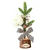 Kerstdecoraties mode kunstmatige boom pvc klein bureau raam festival tabletop mini xmas bomen home party ornamenten1