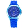 Sunflower Flower Dial Design Femmes Ladies Silicone Rubber Watches Fashion Students Femme Femme Robe colorée Quartz Wrist W2102919