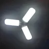 Ulight1688 E27 LED Ampul SMD2835 Süper Parlak Katlanabilir Fan Blade Açı Ayarlanabilir Tavan Lambası Ev Enerji Tasarrufu Işıklar