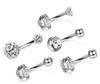 2019 Nuovo acciaio 316L sexy rotondo ombelico anelli zircone perla di cristallo gioielli ombelico bar body piercing anelli