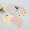 100 pcs da 5 x 7 pollici sacchetti di carta da 7 pollici fogli rosa in oro colorato arancione arancione verde acqua rosa pois rosa strisce Chevron Candy Buffet Bag22266887