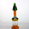 Tree Shape Oil Rigs Glass Bong Hookahs Jet Perc Honeycomb Bubbler 7 inches Heady Dab Rig Portable Percolator Pipe Beaker