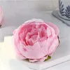 Yeni 10cm Düğün Süslemeleri için Yapay Çiçekler İpek Şakayık Çiçek Başları Parti Dekorasyon Çiçek Duvarı Düğün Zemin Beyaz Şakayık