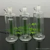 Mini long snuff bottle with filter cartridge Glass bongs Oil Burner Glass Water Pipe Oil Rigs Smoking Rigs Free