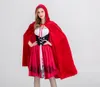 Acquista Abito Da Donna Di Halloween Designer Abiti Da Donna Di Lusso Costume Da Cappuccetto Rosso Per Le Donne Mantelli Abiti Cosplay