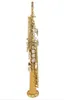 JK Keilwerth SX90II Soprano Saxophone Gold Nickel B Flat Soprano rakt med två nackfodral Munstyckhandskar Reeds3562710