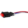 Smart Motorcycle Hazard Light Switch-knop Dubbele waarschuwing Flasher Noodsignaal W / 3 Draden Lock voor Motor ATV-fiets