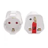 UE 2 PIN para UK 3 Pin Plug Adapter Adapter Adaptador de Viagem Europeu 250V 16A adaptador de viagem