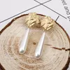 shell imitation pearl accessories element pendant earrings retro simple wild irregular shaped earrings ladies temperament earrings gi