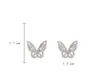 Japan And South Korea Best Selling New Earrings With Diamond Butterfly Earrings Wholesale Of European And American Accessories