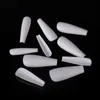 Long Short Stiletto Coffin Fake Nails 500pcs / Bag White Natural Beige Clear Nail Tips Tryck på Nail Full Cover / Half Cover
