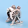 Osobowość Kreatywny Ferris Wheel Charm Koraliki do Pandora 925 Sterling Silver z CZ Diamentu Temperament DIY Bransoletka Zroszony z pudełkiem