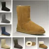 Hot Sale-5 Vrouwen laarzen populaire Echte Lederen Laarzen Mode Dames Snowboots Gratis verzending EUR35-44