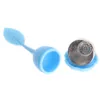 Silicone Tea Infuser Reusable Stainless Steel Strainer Loose Tea Steeper Tea Ball Herbal Spice Filter Kitchen Tools JK2006XB