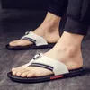 Weh Top Shoeブランドメンズフリップフロップ純正レザー高級スリッパビーチカジュアルサンダル夏男性ファッションシューズホワイト1