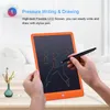 10 inç Yazma Tablet LCD Çizim Kurulu Renk Yüksek Işık Tahta Kağıtsız Not Defteri Memo Çocuklar için Yükseltildi Kalem Hediye ile El Yazısı Pedler
