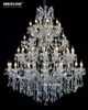 Luxurious Large Crystal Chandelier Lighting Maria Theresa Crystal Pendant Light for Hotel Project Restaurant Lustres Luminaria Hanging Lamp