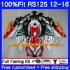 ENJEKSİYON OEM Aprilia RS-125 RS125RR RS4 2012 2013 2014 2015 2015 315HM.32 RSV125 RS 125 RS125 12 13 14 15 16 Perazik Parlak Siyah Kiti