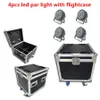 4X LED Par light avec flightcase 24x18W RGBWA UV 6in1 LED DJ wash light projecteur de scène dmx pour éclairage de scène professionnel dj beam