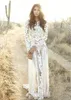 2019 Zuhair Murad dentelle robes de soirée vintage manches longues balayage train robes de bal personnalisé superbe dentelle appliques perles robe formelle