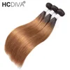 Ombre Bundles Mit Frontal Verschluss T1B/30 Brasilianische Haarwebart 3 Bundles Mit Frontal 13x4 Ohr zu ohr Spitze Frontal Verschluss 4 teile/los