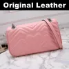 2020 Ny högkvalitativa kvinnor mode marmont lyxdesigner Väskor Äkta läder Crossbody Handbag Pures Backpack Shoulder Bag 3 Storlek