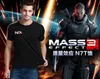 N7 Mass Effect 3 футболки Мужчины системы Alliance Военная эмблема игра Tee футболка хлопчатобумажные люди бесплатная доставка оптом y19060601