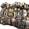 100 Stuksslot Top Mix Stijlen Metalen Lederen Manchet Punk Jesus Cross Biker Handgemaakte Armbanden Men039s Women039s Sieraden Hele L8898787